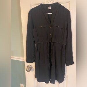 Old Navy | Tie-Front Midi Shirt Dress, Size XS